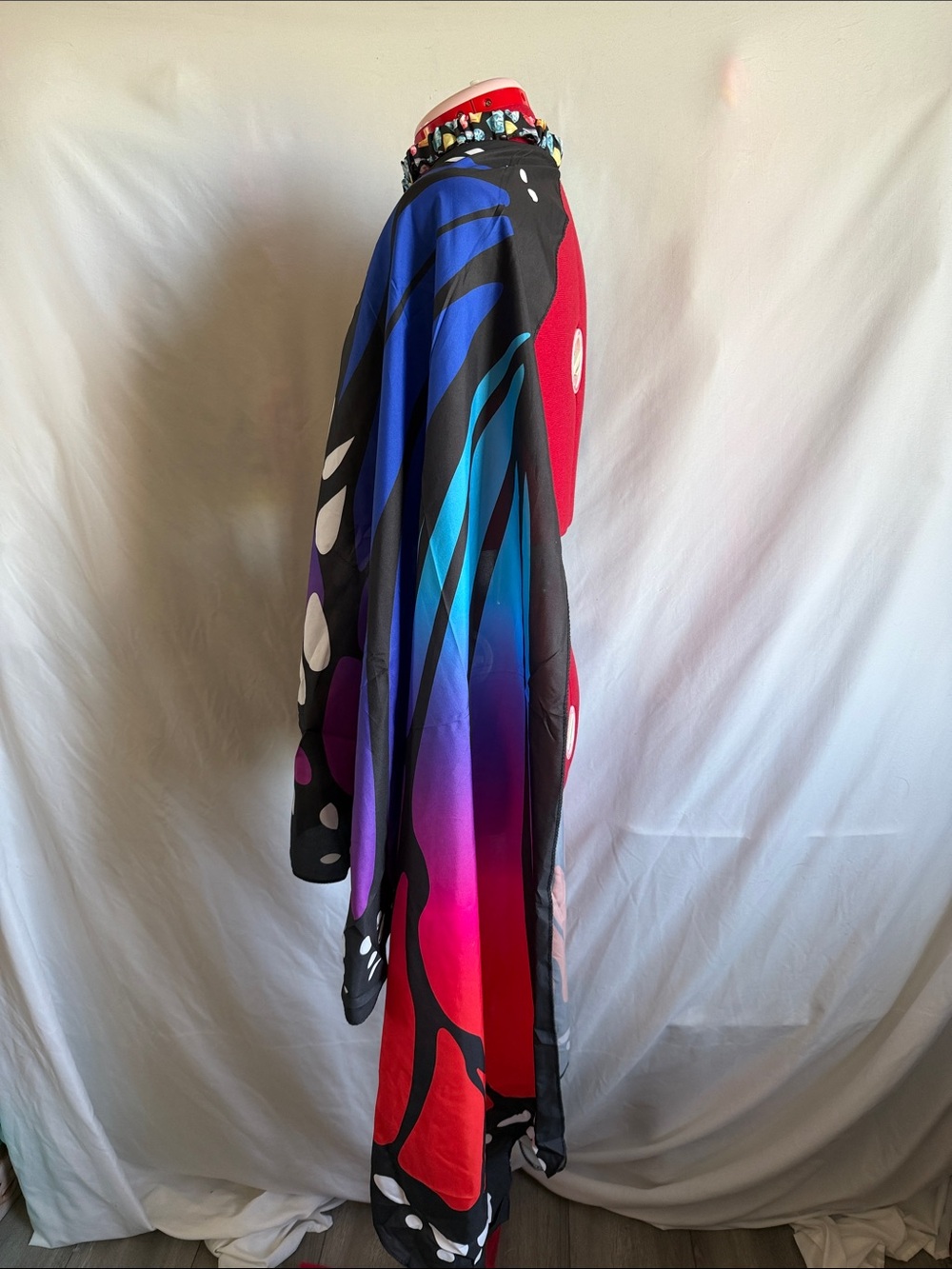 Multicolor Butterfly Wing Scarf - Picture 2 of 4